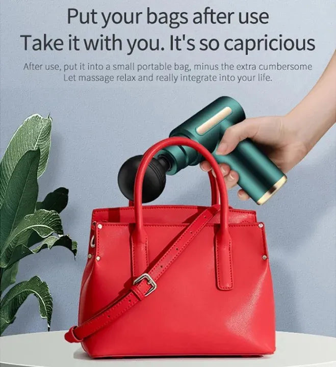 Smart Fascia Massager JY-760 With 4 Massage Heads And 6 Speed Vibration Settings | Random Color