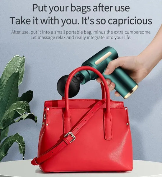 Smart Fascia Massager JY-760 With 4 Massage Heads And 6 Speed Vibration Settings | Random Color