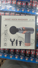 Smart Fascia Massager JY-760 With 4 Massage Heads And 6 Speed Vibration Settings | Random Color