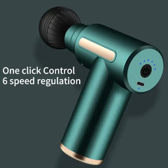 Smart Fascia Massager JY-760 With 4 Massage Heads And 6 Speed Vibration Settings | Random Color