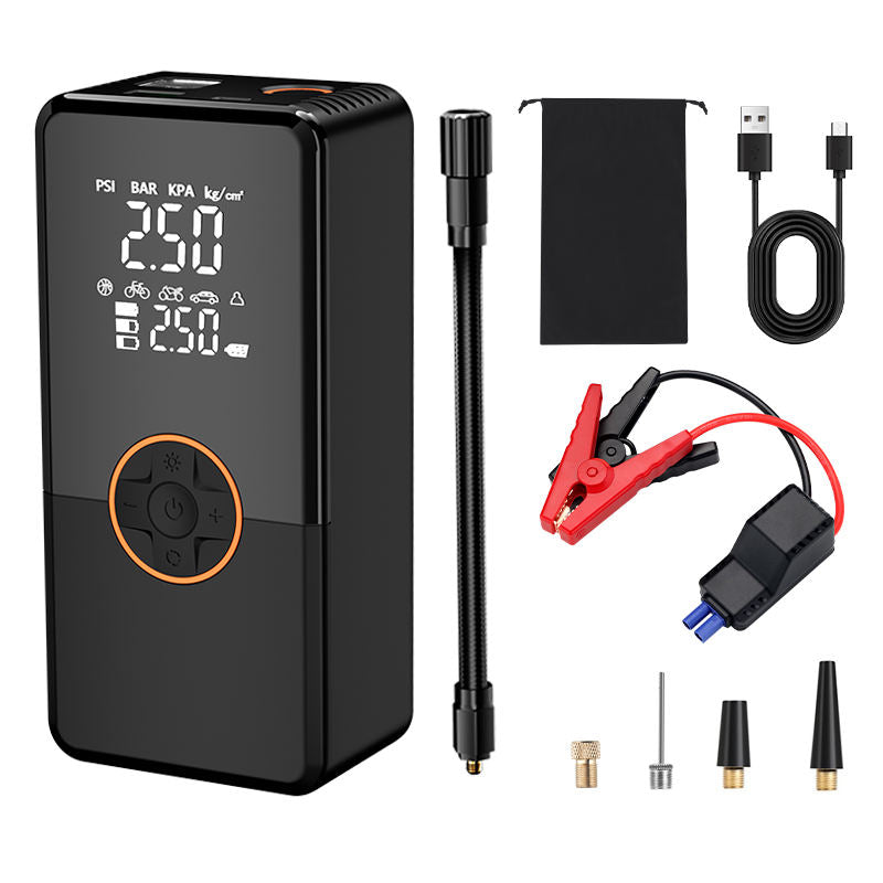Car Jump Starter Power Bank | 8000mAh | 500A Peak | Air Compressor | LED Light | Portable Emergency Booster