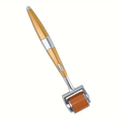 ZGTS Professional Gold Plated Needles Titanium Alloy Derma Roller, Gold.