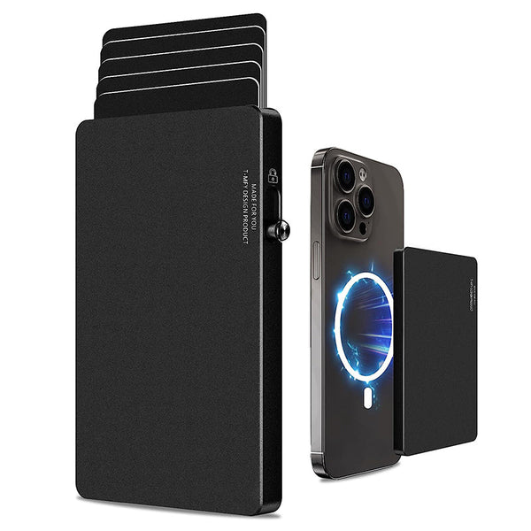 TOYFID All-Aluminum Pop Up Slide Rfid Slim Basic Card personalized wallet for men