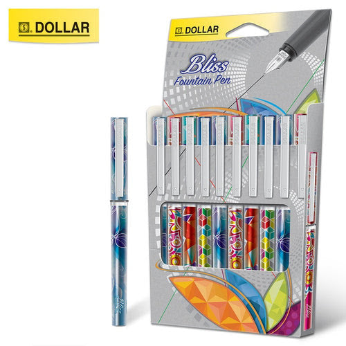 Dollar Bliss FP-1 Fountain Pen[IS][Box]

Brand: Dollar

Product Type: Fountain Pen

Unique Design with Super Best Quality

10 Pieces in a Pack